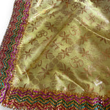 Cloth pooja mat aasan om kalash print for god goddess idol