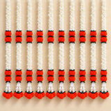 Artificial jasmine marigold garland with white and orange floral pom-pom accents for festive indian decorations