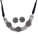 Indian Oxidized Jewelry Boho Tribal Jewelry Indian Long Necklace Bohemian Jewelry Afghani Tribal Tassel Long Ghungroo Necklace Earrings Set Choker Necklace Fashion Jewelry - LoveNspire