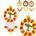 Pack of 1 parrot marigold hanging jhoomer wall artificial