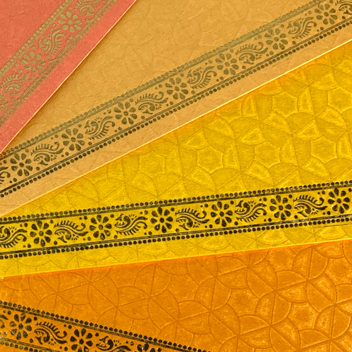 Pack of 10 money envelopes for cash assorted indian paper