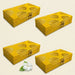 Golden rectangular brocade jewelry organizer boxes with intricate floral patterns and metallic clasps for wedding favors