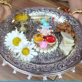 Pack of 4 bulk decorative plate indian pooja thali