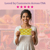 Yellow patterned money brocade fabric envelope for shagun gifts