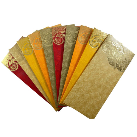 Money Envelopes for Cash Assorted Color Decorative Money Holder Card Paisley Paper Shagun Lifafa Gift Cards Lucky Cash Currency Holder Tip Envelopes Wedding Diwali Gift - LoveNspire