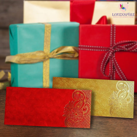 Money Envelopes for Cash Assorted Color Decorative Money Holder Card Paisley Paper Shagun Lifafa Gift Cards Lucky Cash Currency Holder Tip Envelopes Wedding Diwali Gift - LoveNspire