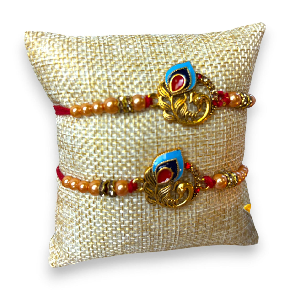 2CT Rakhi Set for Brother Bhabhi Beautiful Thread Bracelet Gift Hamper for Raksha Bandhan Celebration Rakashabandhan Gifts Sister In Law Bracelets - LoveNspire