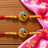 2CT Rakhi Set for Brother Bhabhi Beautiful Thread Bracelet Gift Hamper for Raksha Bandhan Celebration Rakashabandhan Gifts Sister In Law Bracelets - LoveNspire