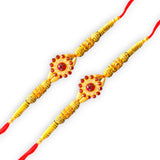 2CT Rakhi Set for Brother Bhabhi Beautiful Thread Bracelet Gift Hamper for Raksha Bandhan Celebration Rakashabandhan Gifts Sister In Law Bracelets - LoveNspire