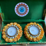 Personalized candle holder diwali gifts boxes indian