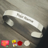 Personalized stainless steel rakhi for brother custom