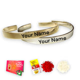 Personalized stainless steel rakhi for brother custom