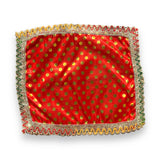 Cloth pooja mat aasan silk mix fabric for god goddess idol