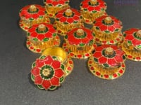 Haldi Kumkum Holder Traditional Roli Chawal/rice Holder Pooja Return Gift Indian Housewarming Hindu Wedding Favor Pujan Temple Decor Item Diwali Gifts