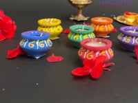 Matki Clay Diya Wax Filled Handmade Traditional Diyas for Diwali Pooja Vilakku Oil Lamp Tealight Deepawali Decoration Indian Gift Items Home Temple Decor