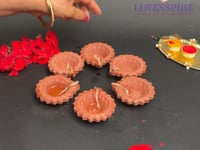 Clay Diya for Pooja Traditional Handmade Terracotta Clay Diyas Diwali Decoration Puja Deepak for Home Office Temple Decor Vilakku Oil Lamps Mitti Ka Diva Deepawali Indian Gift Items