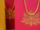 Lotus Paper Carry Bags Eco-friendly Indian Gifts Bag for Wedding Housewarming Navratri Puja Diwali Goodie Bags - Return Gifts Party Favor Bags (7.8 x 3.9 x 11 Inches)