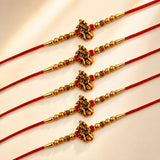 Religious Radha Krishna Rakhi for Brother & Bhabhi – Handcrafted Adjustable Thread Bracelet, Protection & Good Luck Gift for Raksha Bandhan