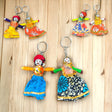 Key chains rajasthani indian puppet couple keychain