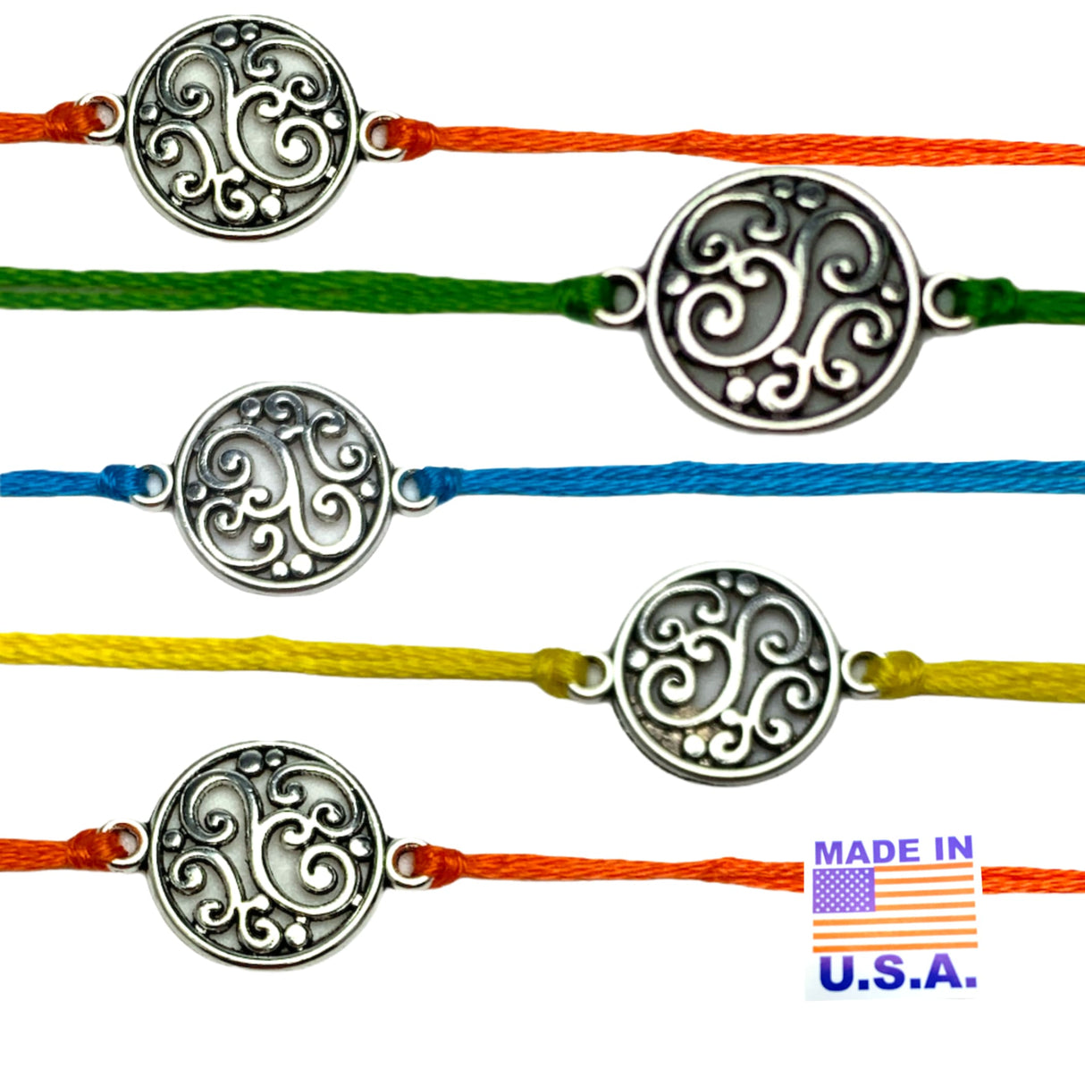 Rakhi for brother round charm raksha bandhan usa greeting