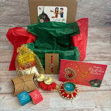 Rakhi gift hamper for brother with set - of 1 haldi kumkum