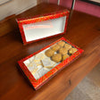 Sweet boxes for indian sweets red bandhani empty mithai box