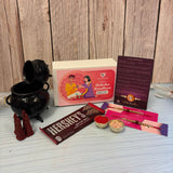 Raksha Bandhan Gift Hamper for Brother & Bhabhi – Includes 2 Rudraksha Rakhi Bracelets, Dhoop Burner, Dhoop Sticks, Chocolates, Roli Chawal & Gift Box