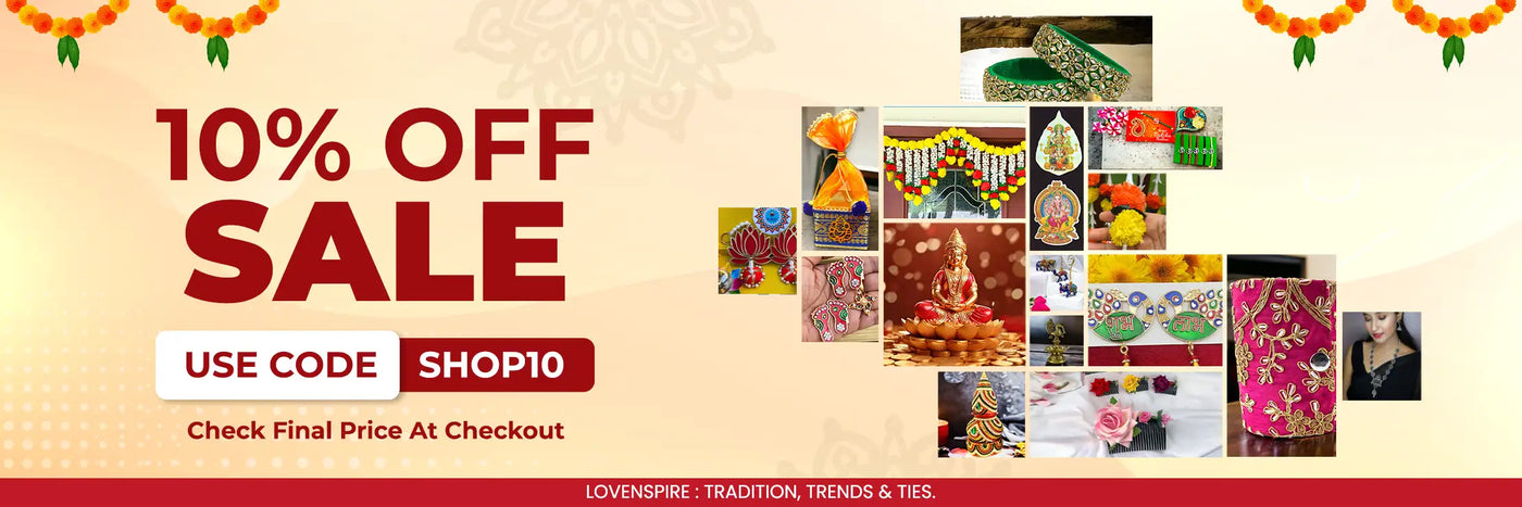 Sale advertisement banner promoting huge sale on  item with a collage of product images.