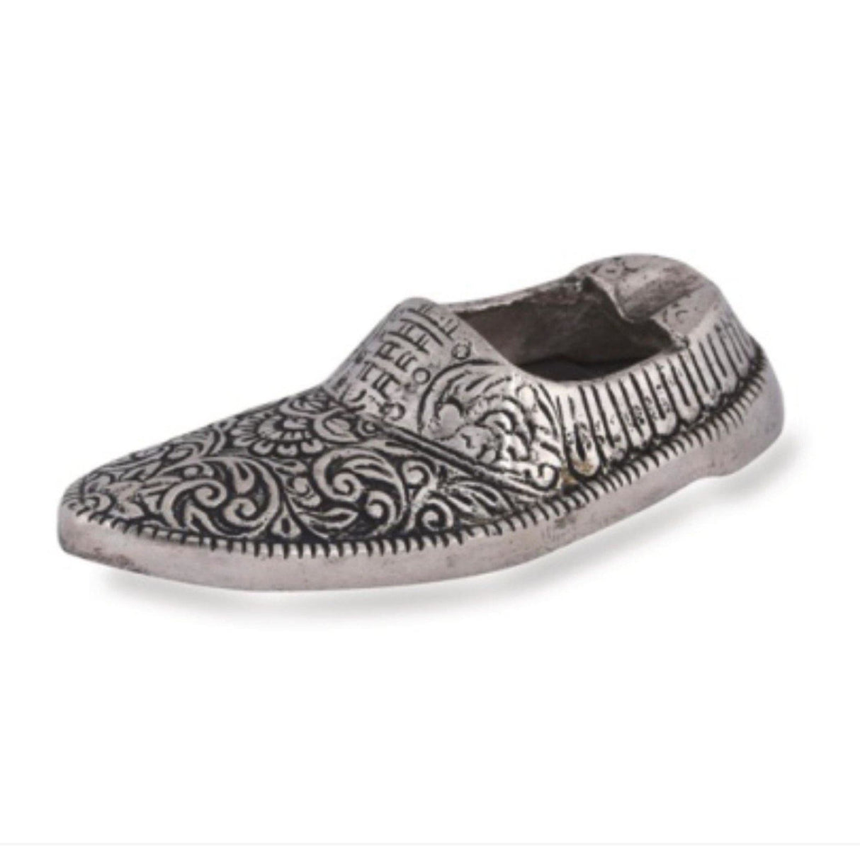 Shoe shaped incense stick holder german silver agarbatti