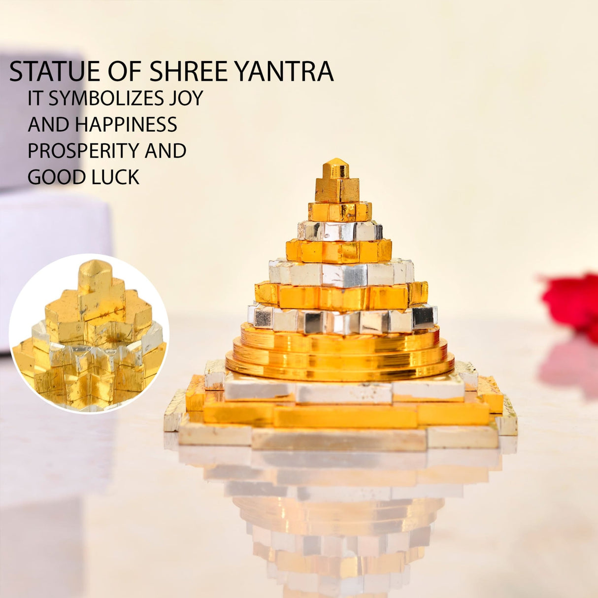 Shree yantra sri chakra meru for good luck wealth home