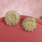 Decorative golden sunflower-shaped wall hangings for home, office, or festive decor