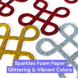 Small muggu kolam cutout diy traditional red gold silver glittering foam paper wall decoration for puja mandir decor