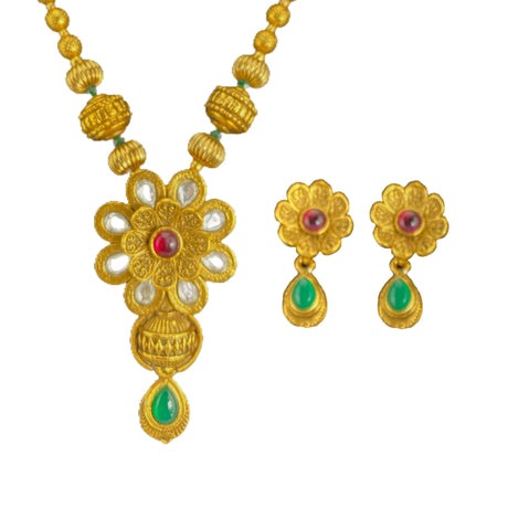 South indian and pakistan pendant jewelry set ? ? Matte