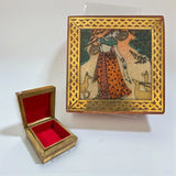 Wooden Jewelry Box Small Handcarved Decorative Jewellery Storage Organizer for Earring, Necklace, Rings, Bracelet Gift Ideas for Women - Multipurpose Keepsake Box (3x3x1.5 Inches) - LoveNspire