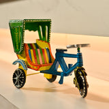 Wooden rikshaw cycle kondapalli handpainted indian