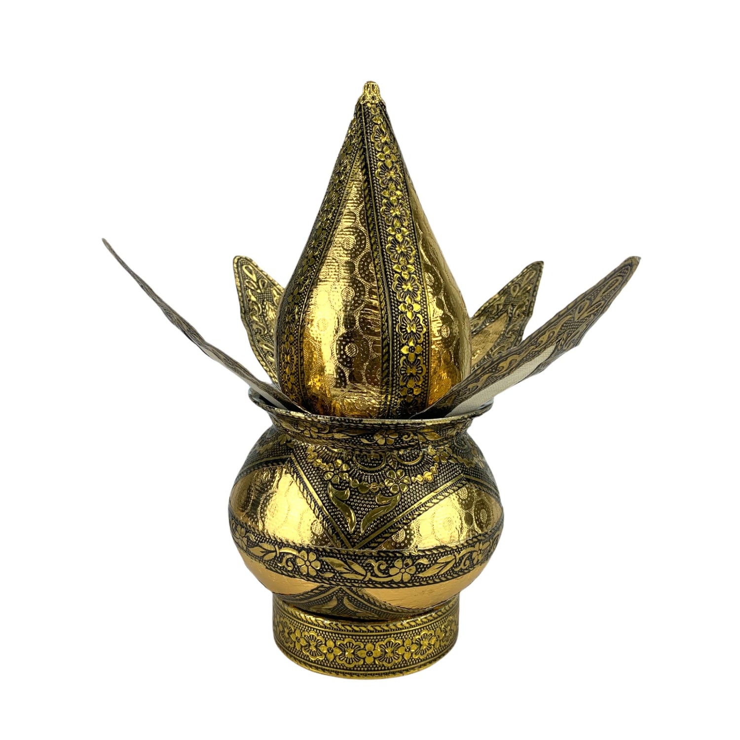 Artificial Mangal Kalash, Nariyal, Mangal Nariyal Kalash Set, Wedding Decor, Puja Kalash, Temple Kalash, Decorative Lota, Pooja Decor - LoveNspire