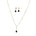 Cz classic pendant set with gold plating traditional