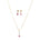 Cz classic pendant set with gold plating jewelry