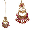 Chand tikka with gold plating indian traditional maang